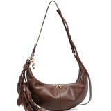 Borsa a spalla argenta in nero 
