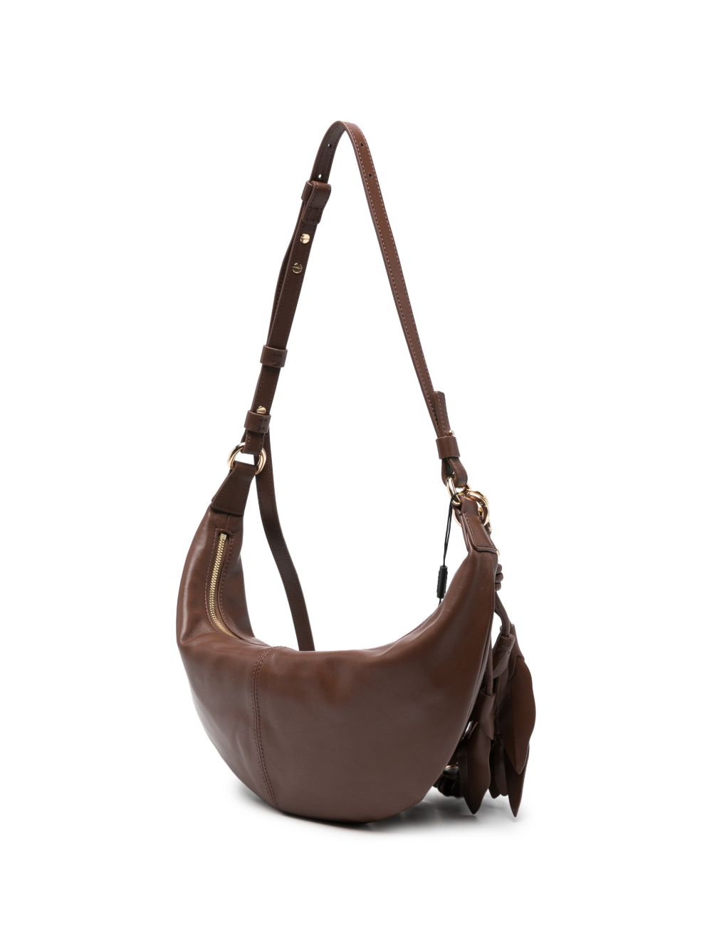 Borsa a spalla argenta in nero 