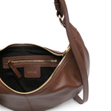 Borsa a spalla argenta in nero 