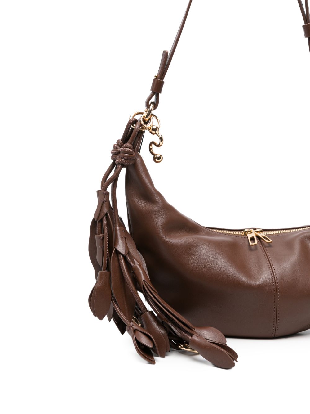 Borsa a spalla argenta in nero 