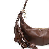 Borsa a spalla argenta in nero 