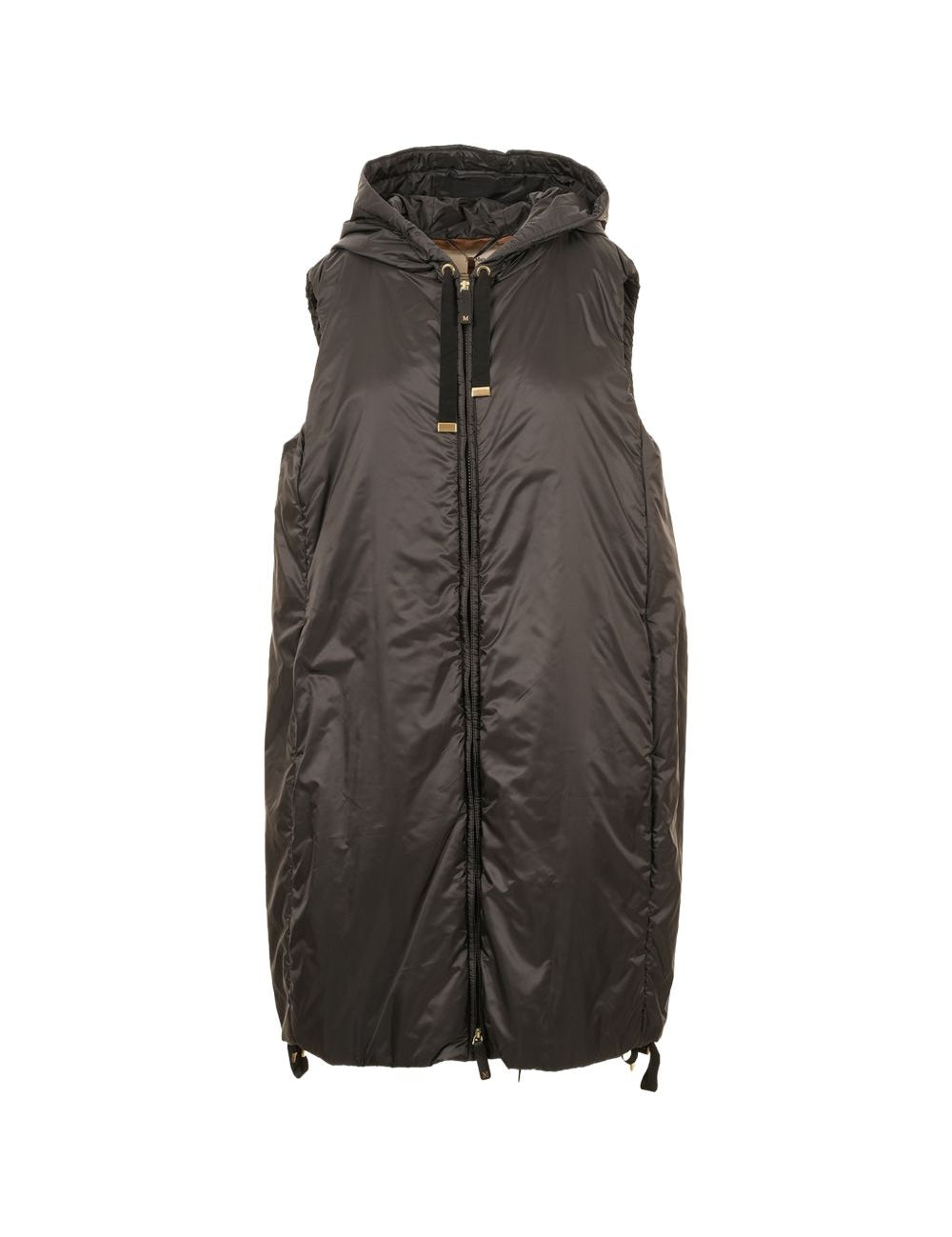 Gilet con cappuccio greengi in nero 