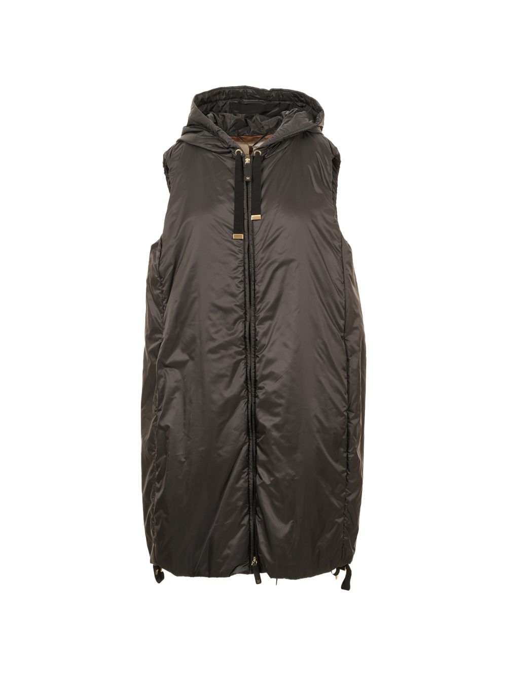 Gilet con cappuccio greengi in nero 