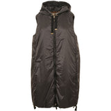 Gilet con cappuccio greengi in nero 