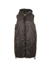 Gilet con cappuccio greengi in nero