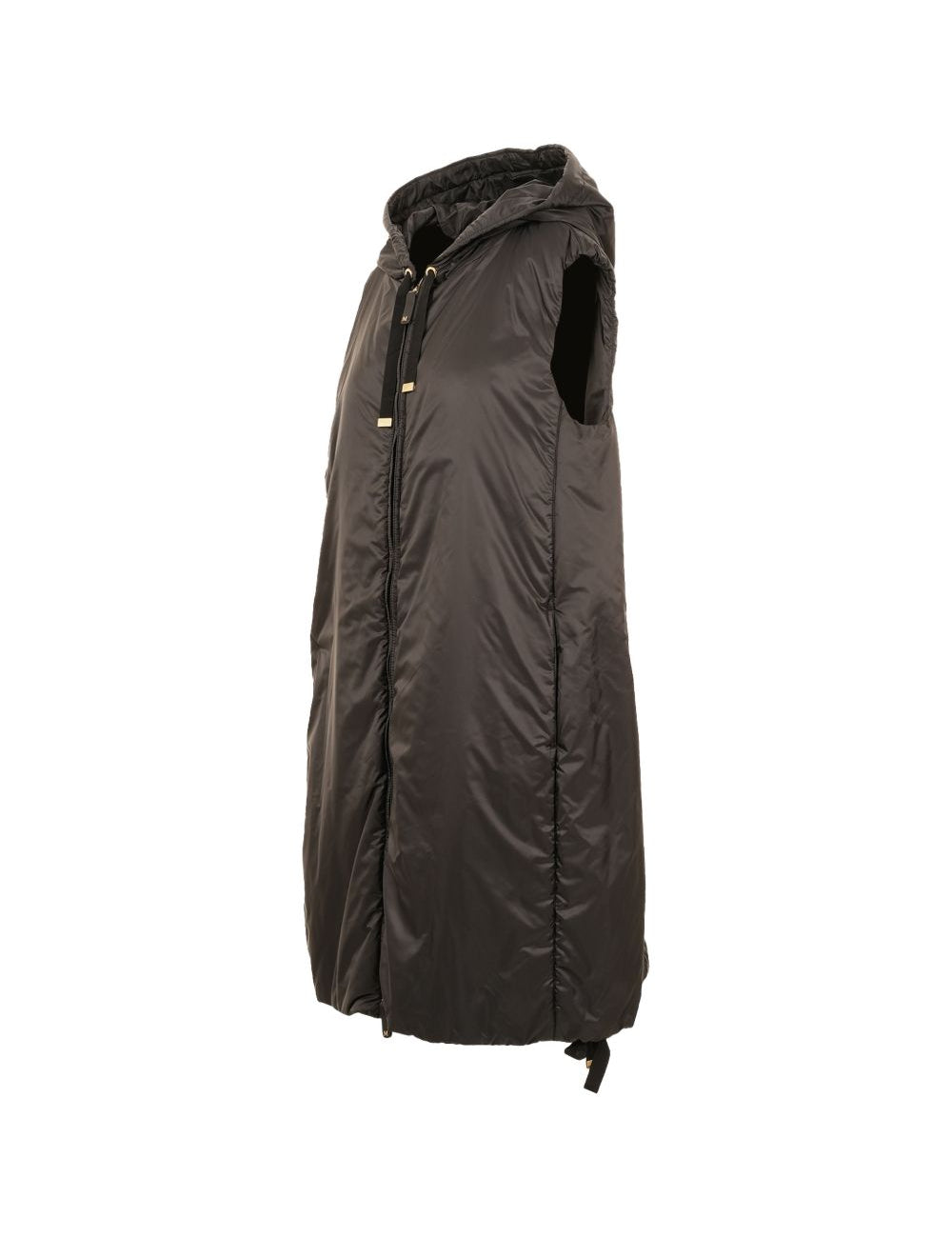 Gilet con cappuccio greengi in nero 