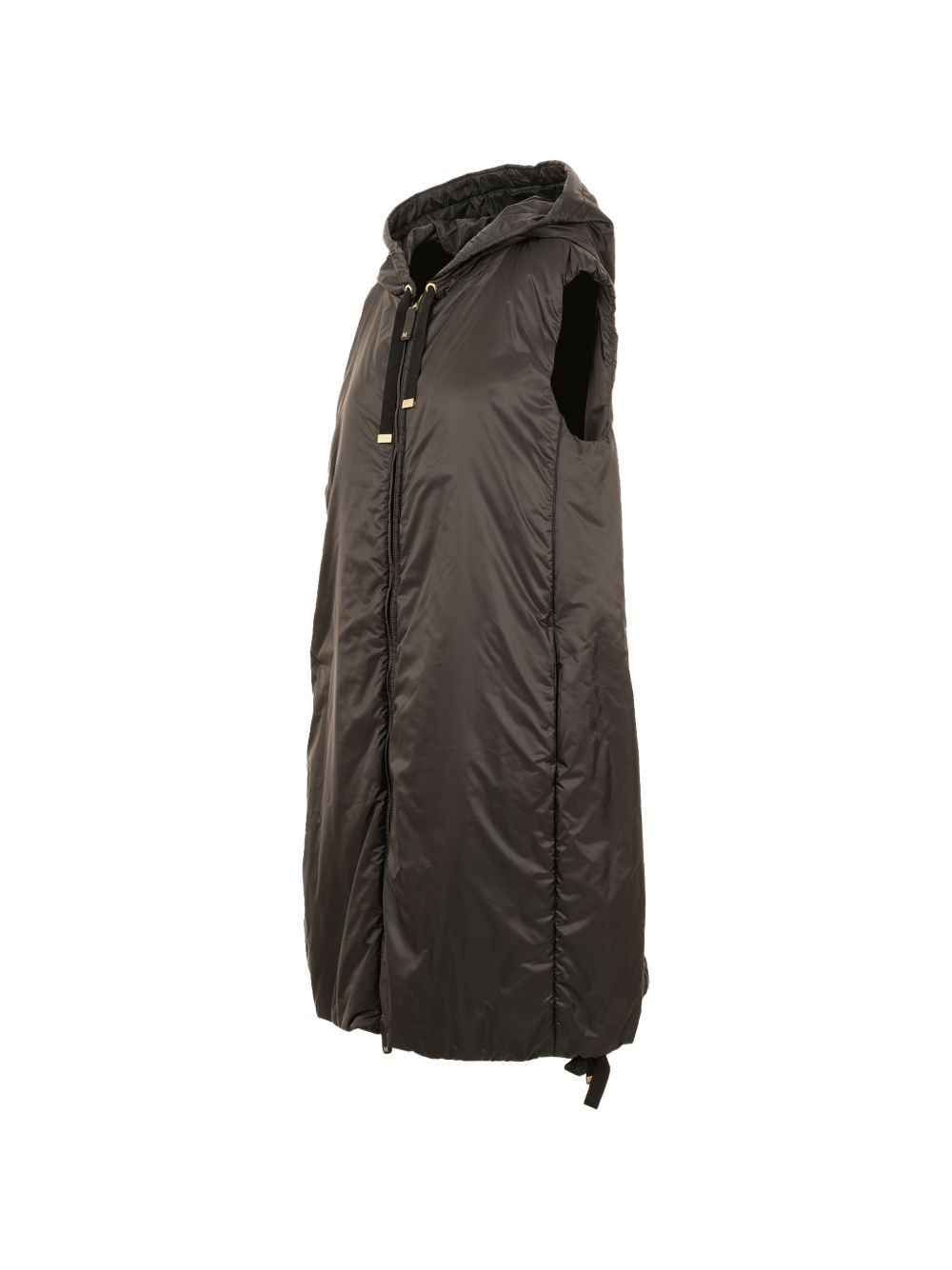 Gilet con cappuccio greengi in nero 