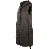 Gilet con cappuccio greengi in nero 