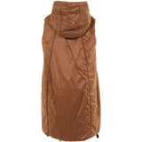Gilet con cappuccio greengi in marrone 