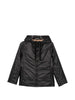 Greenh hooded jacket in black