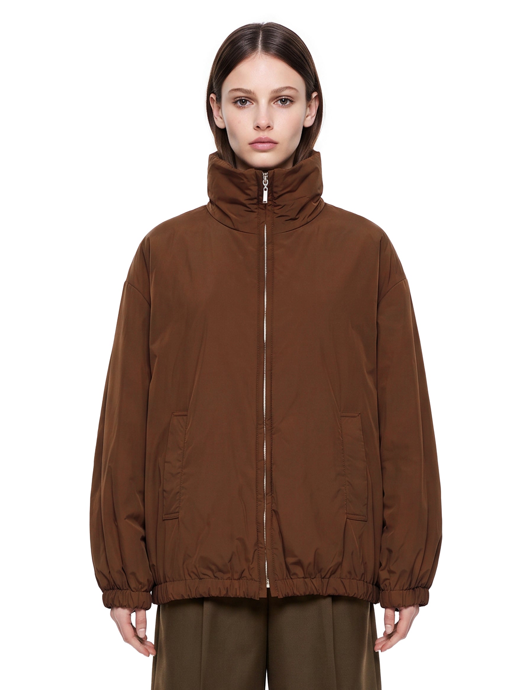 Bomber Claudia in marrone 