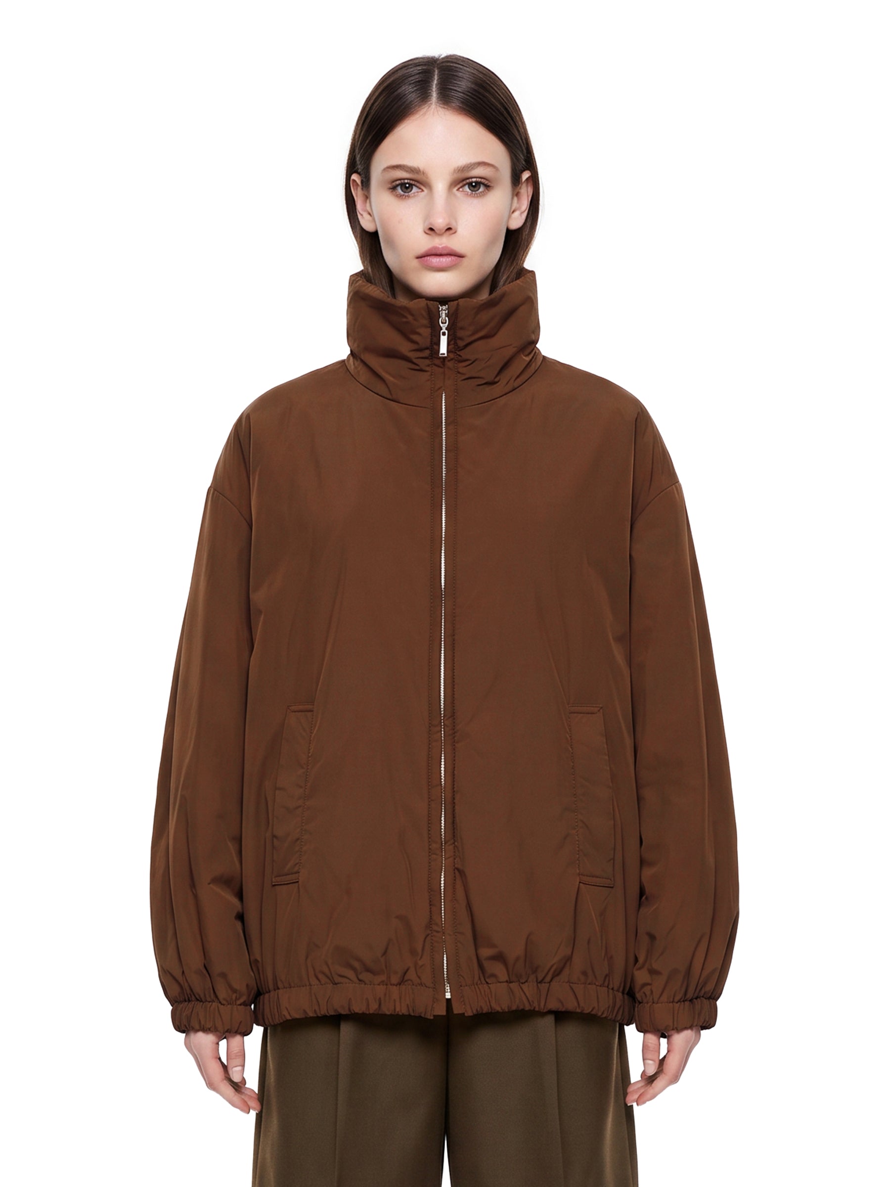 Bomber Claudia in marrone 