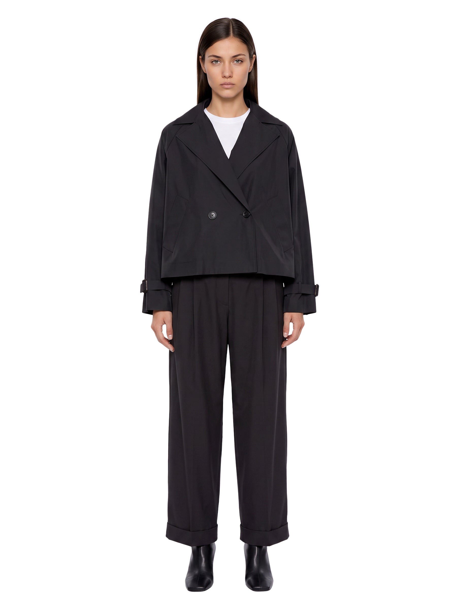 Trench corto Boero in nero 