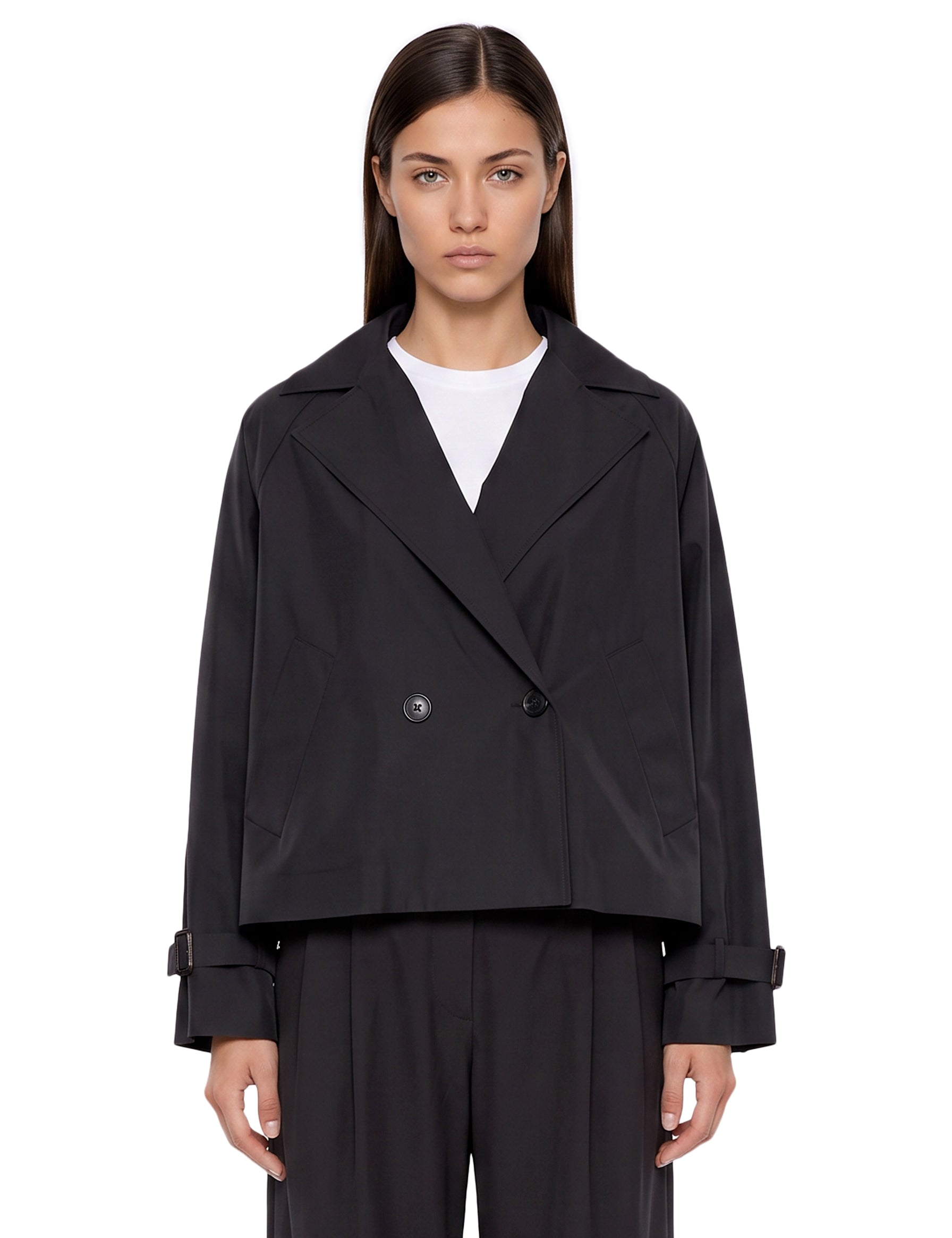 Trench corto Boero in nero 