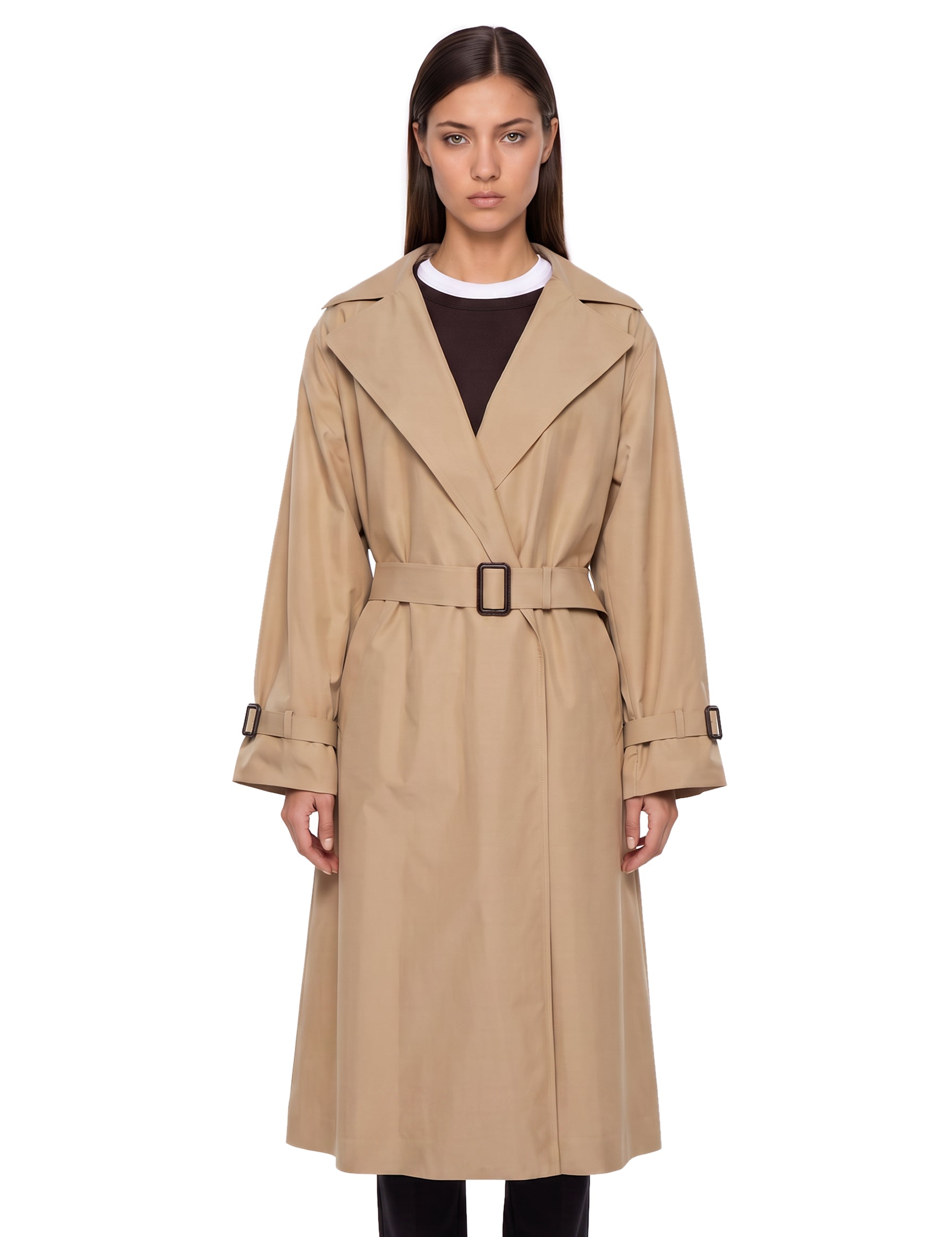 Trench lungo Fatto in beige 