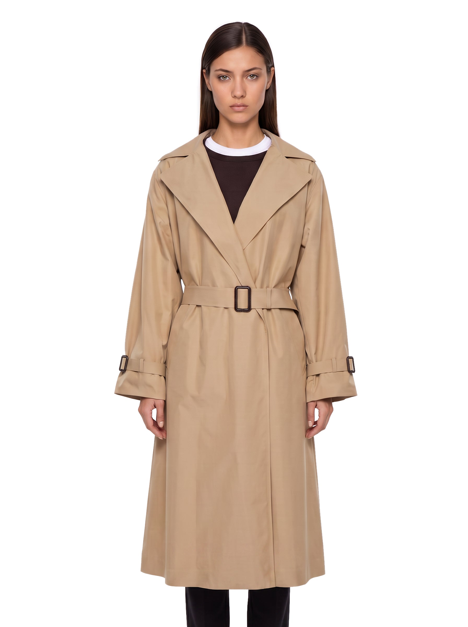 Trench lungo Fatto in beige 