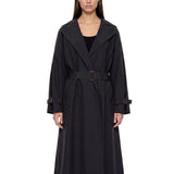 Trench lungo Fatto in nero 