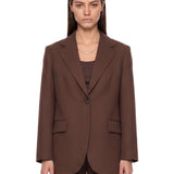 Blazer Asta in marrone 