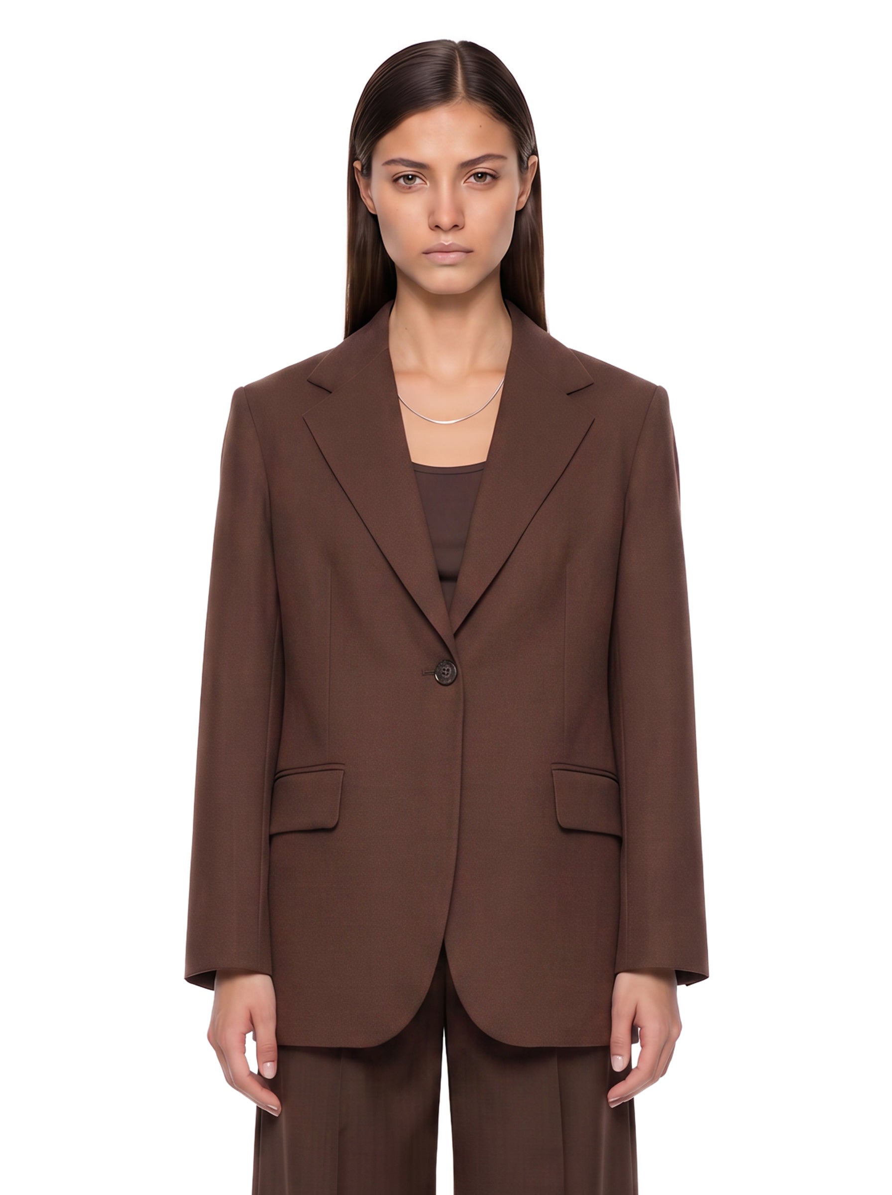 Blazer Asta in marrone 