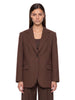 Blazer Asta in marrone