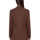 Blazer Asta in marrone 