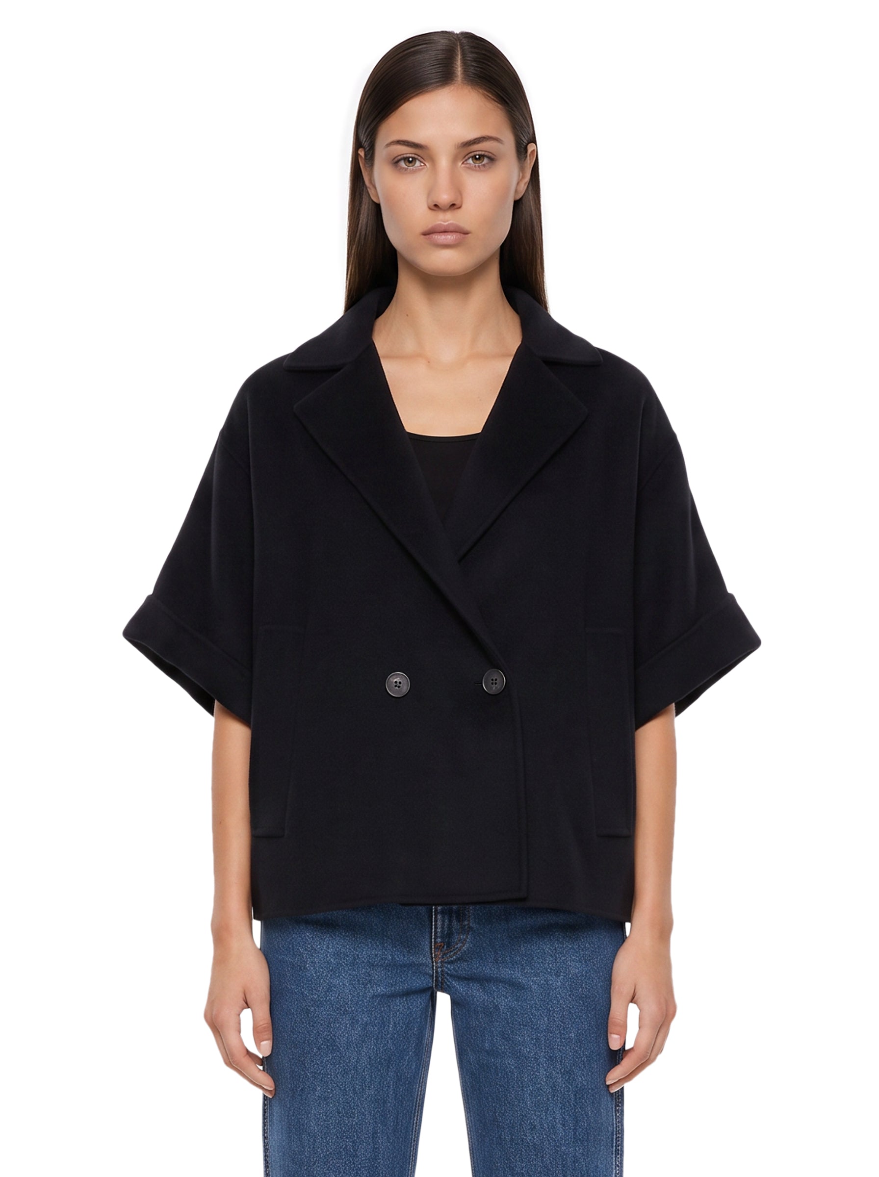 Cappotto Neo in nero<BR/> 