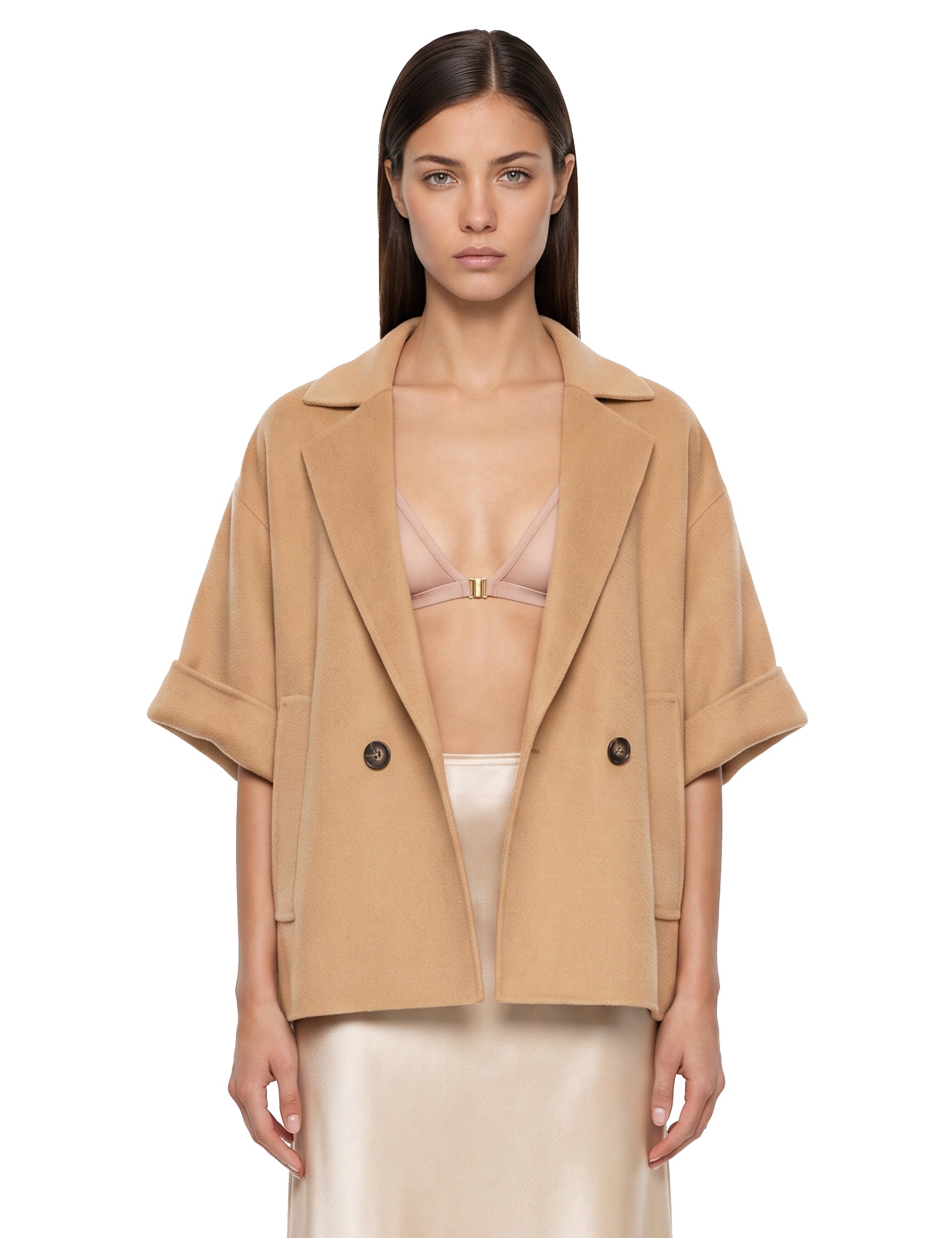 Cappotto Neo in marrone cammello 