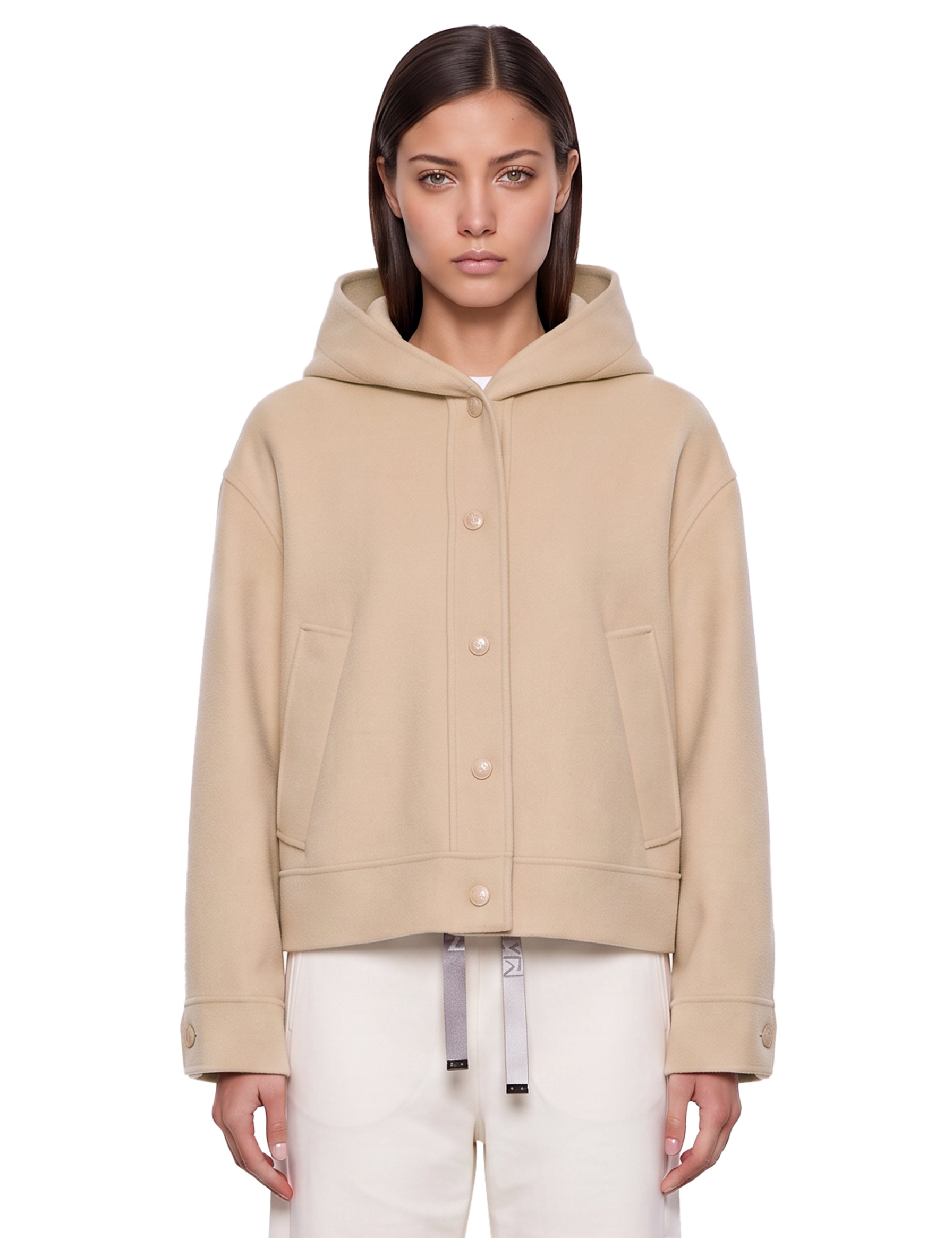Giacca con cappuccio Ridente in beige 