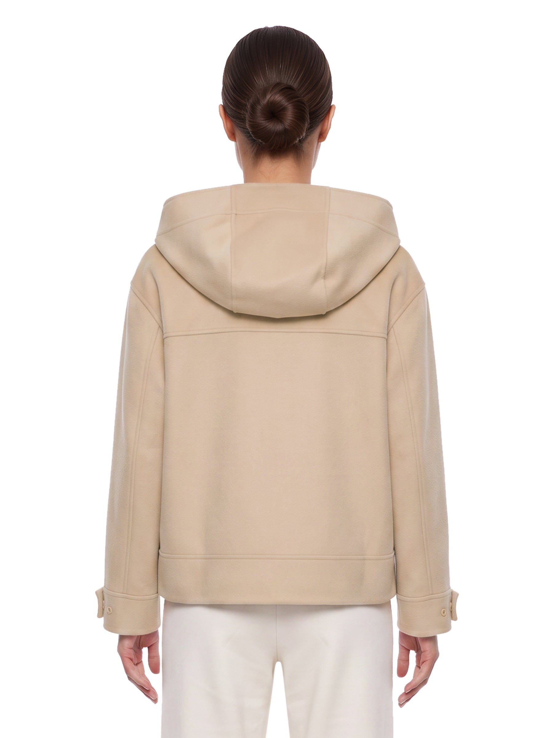 Giacca con cappuccio Ridente in beige 