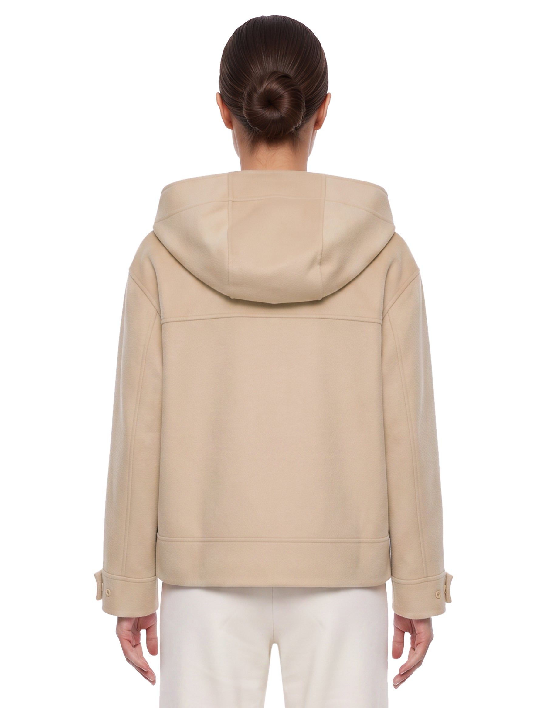 Giacca con cappuccio Ridente in beige 