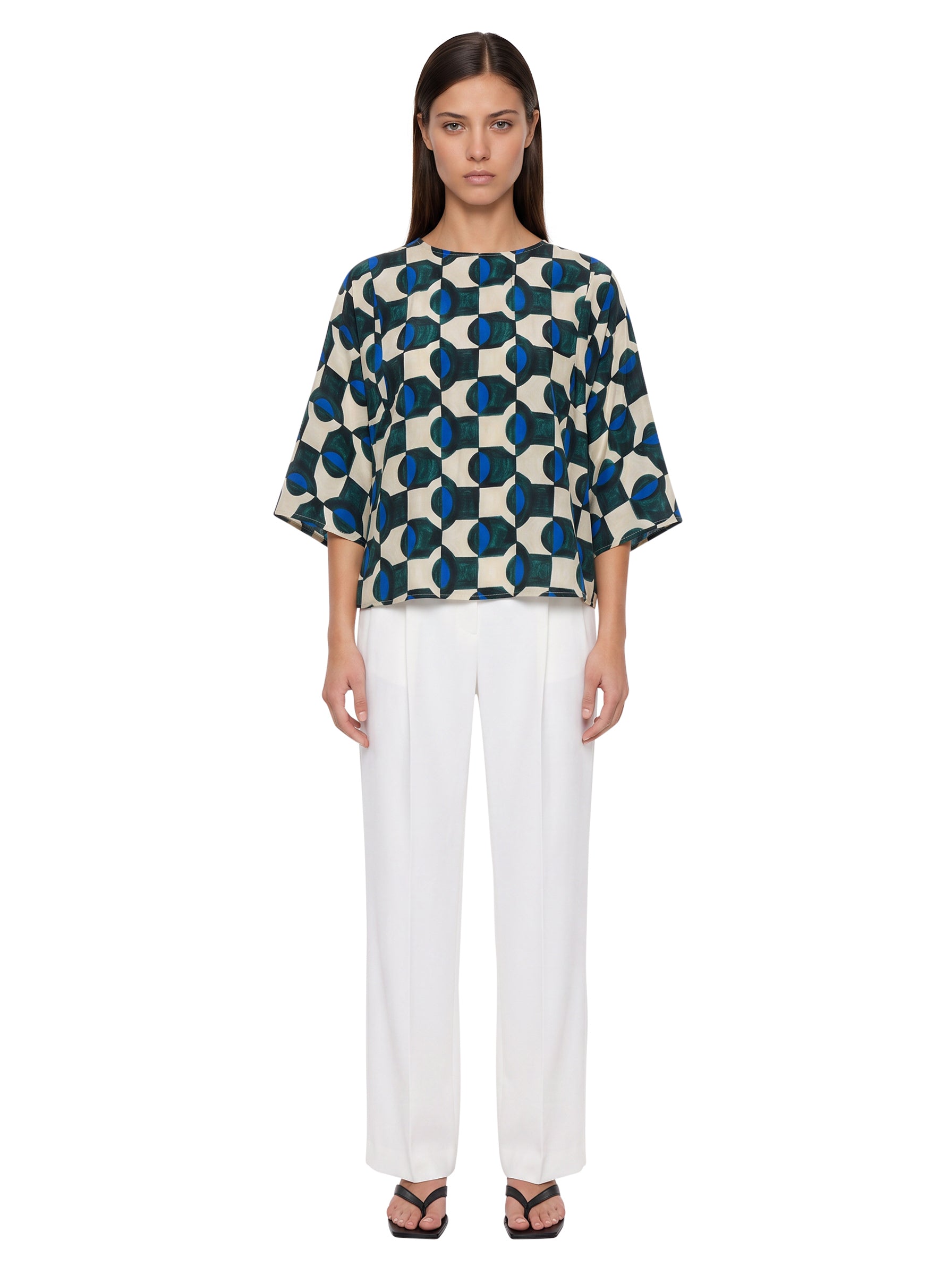 Blusa Adone in stampa multicolor 