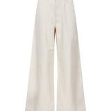 Pantaloni Cannetti in avorio 