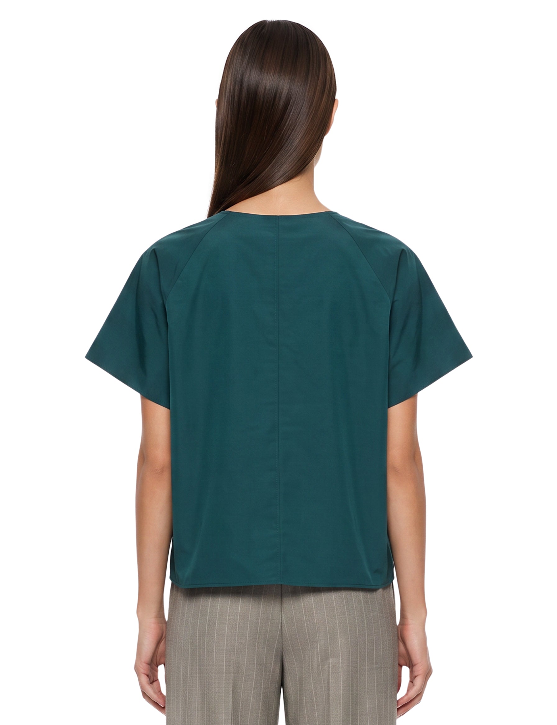 Blusa Recente in verde petrolio 