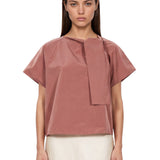 Blusa Recente in marrone 