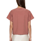 Blusa Recente in marrone 