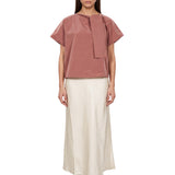 Blusa Recente in marrone 