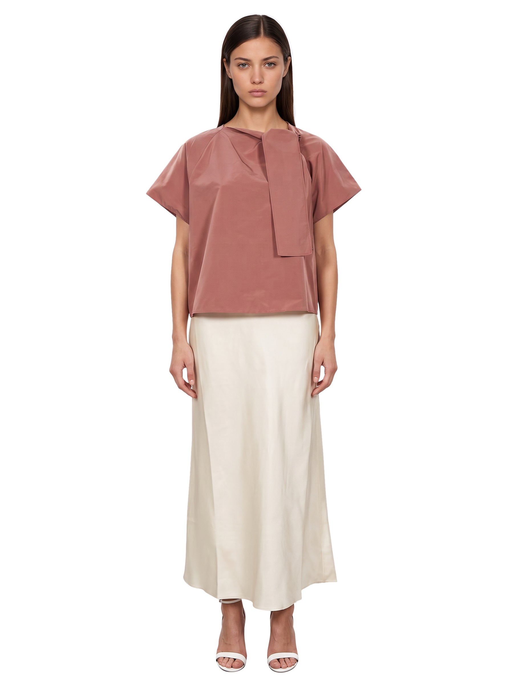 Blusa Recente in marrone 