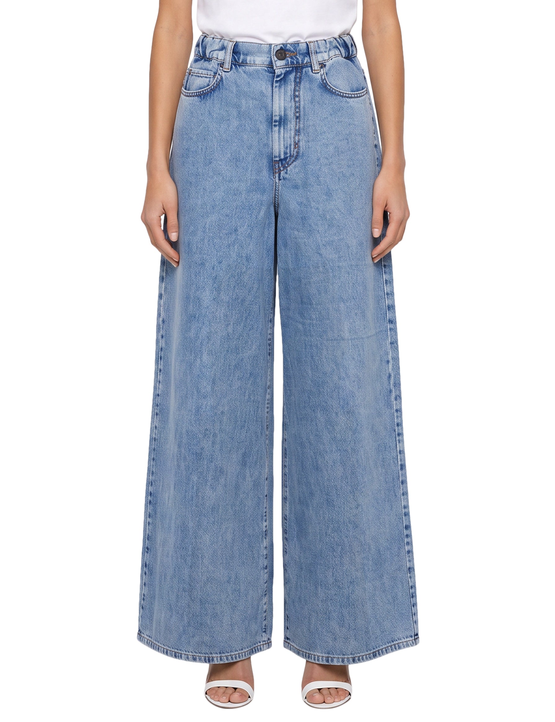 Jeans Zattera in blu<BR/> 