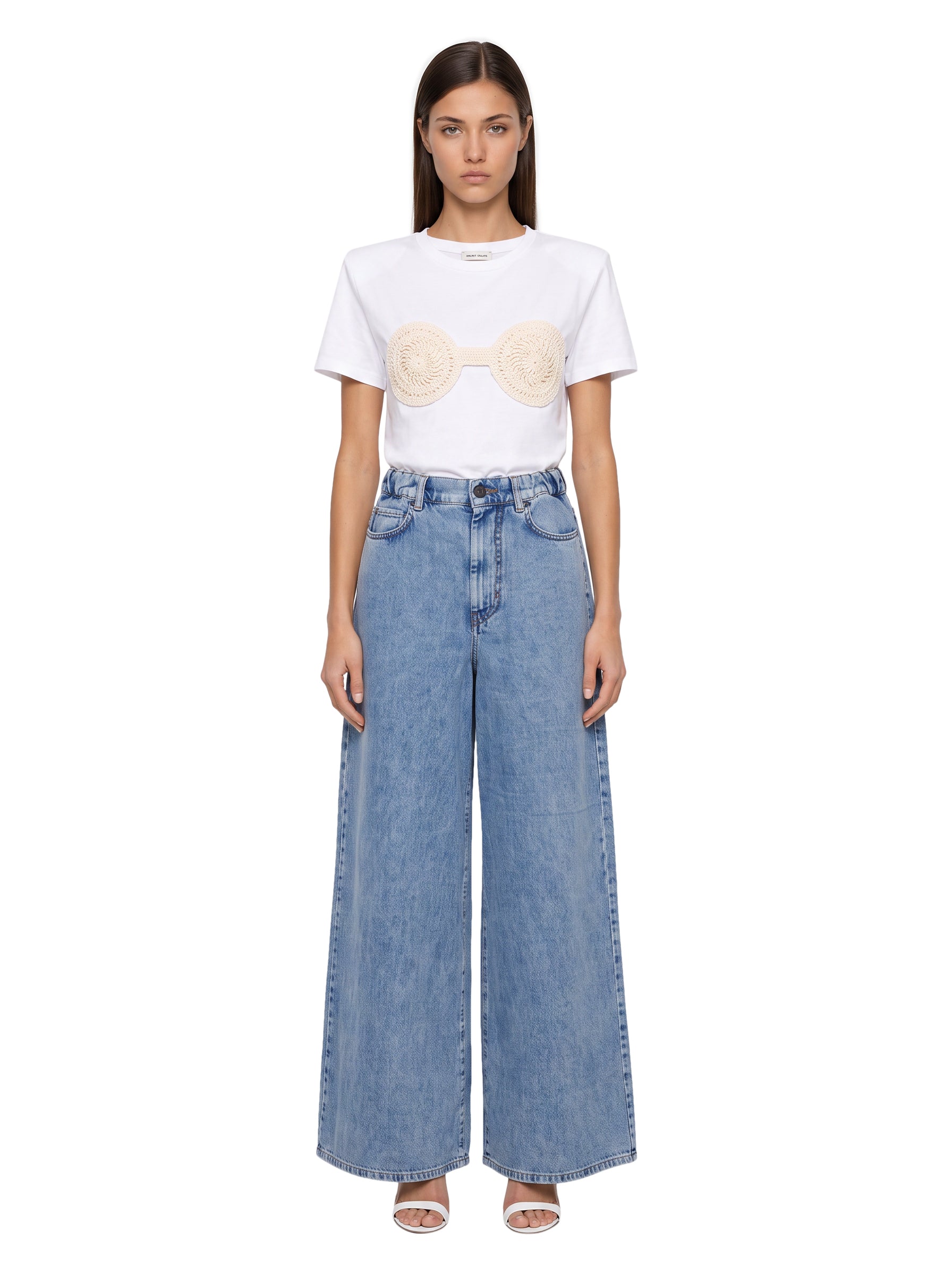 Jeans Zattera in blu<BR/> 