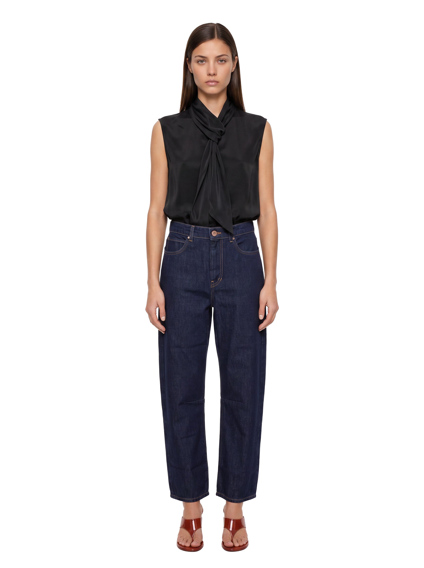 Jeans Caduca in blu<BR/> 