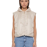 Gilet Accenni in avorio 