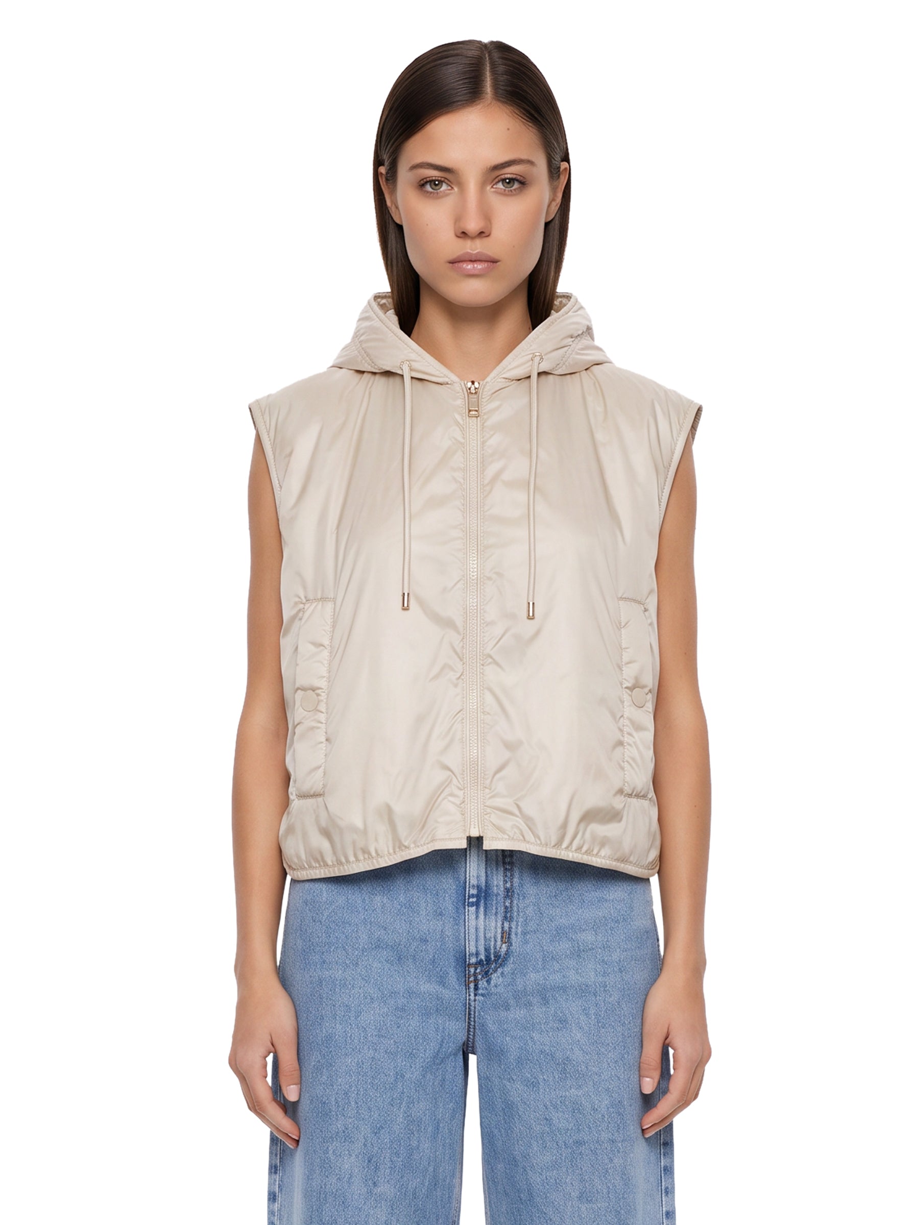 Gilet Accenni in avorio 