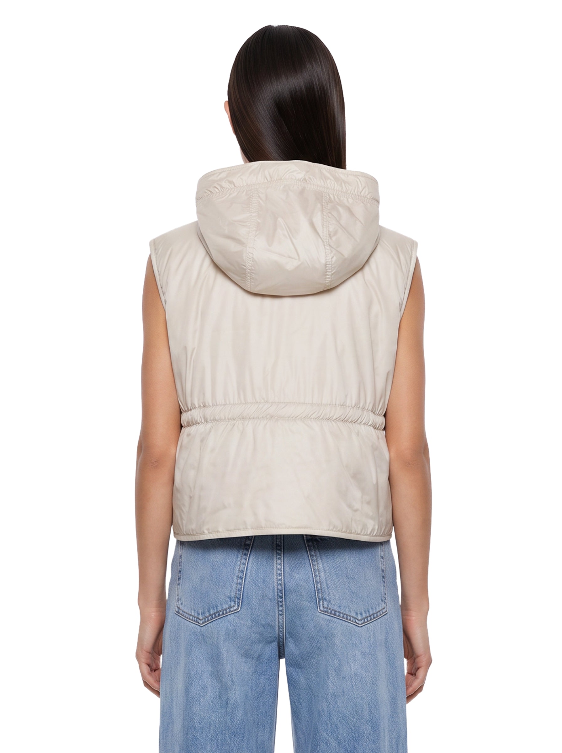 Gilet Accenni in avorio 