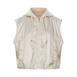 Gilet Accenni in avorio 