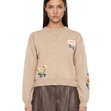 Cardigan Teiera in beige 
