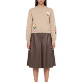Cardigan Teiera in beige 