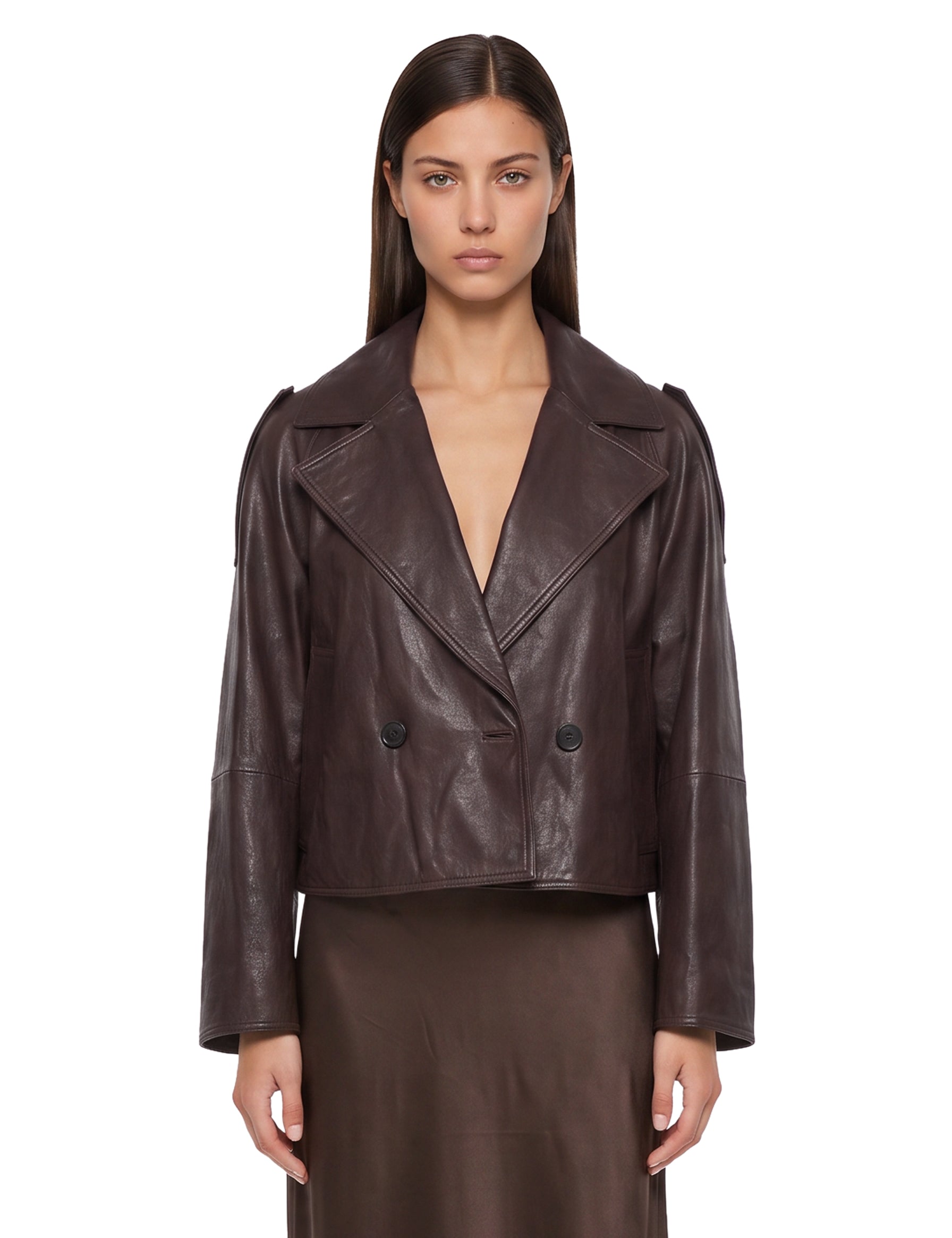 Caban Felino in marrone 