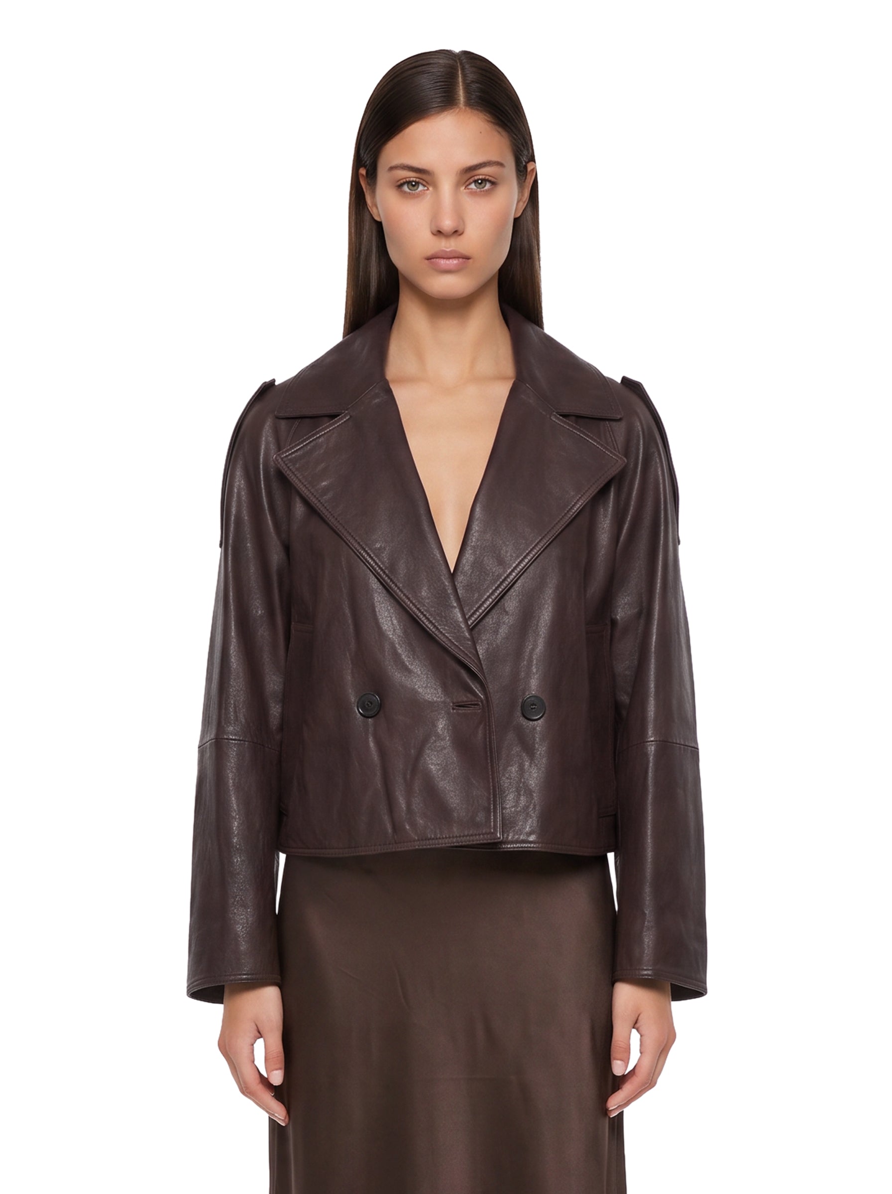 Caban Felino in marrone 