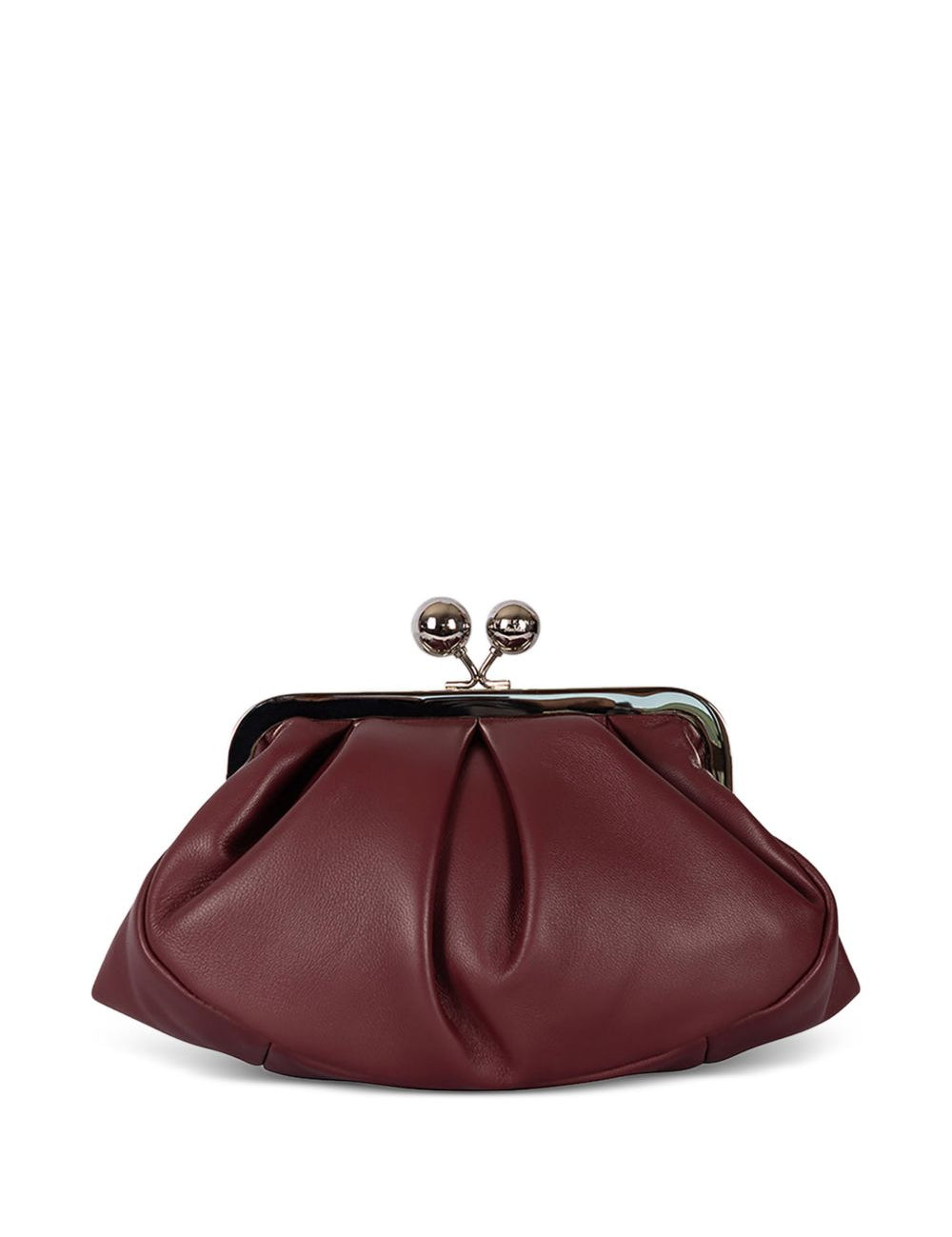 Clutch in pelle Prati in bordeaux 