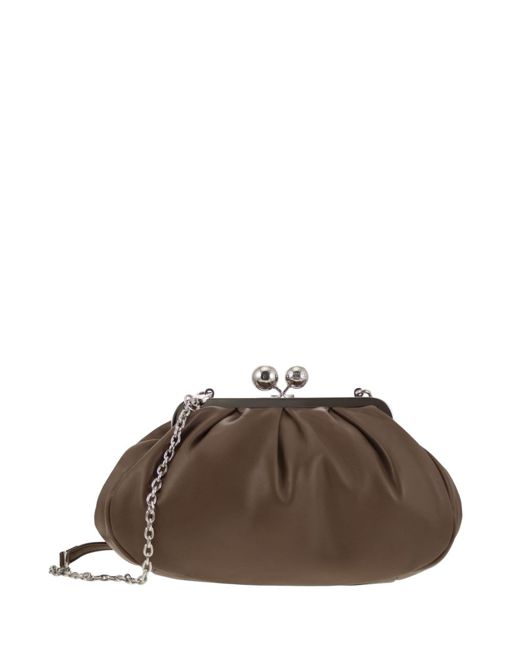 Clutch in pelle Cubico in marrone 